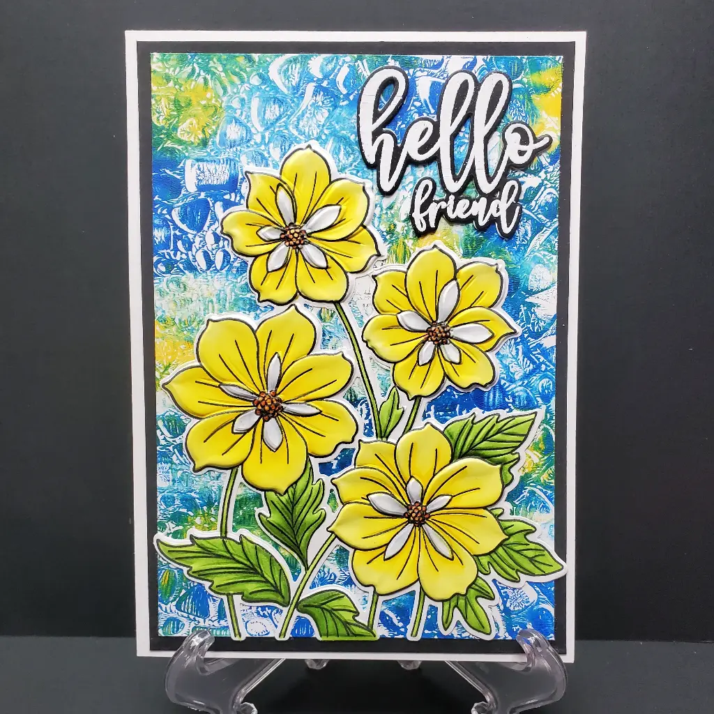 Gina K Designs - Ruffled Blooms in Yellow
