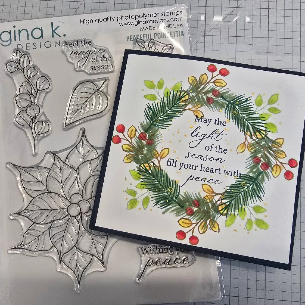 Build a Wreath with Peaceful Poinsettia