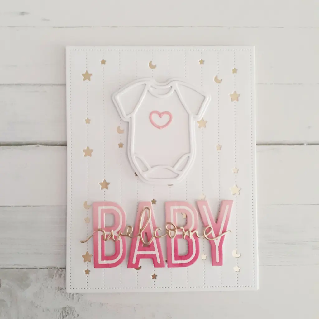 Baby Girl Card - Inspired by Carissa Wiley