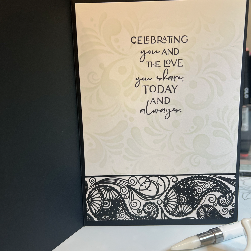 Black Tie Wedding Card