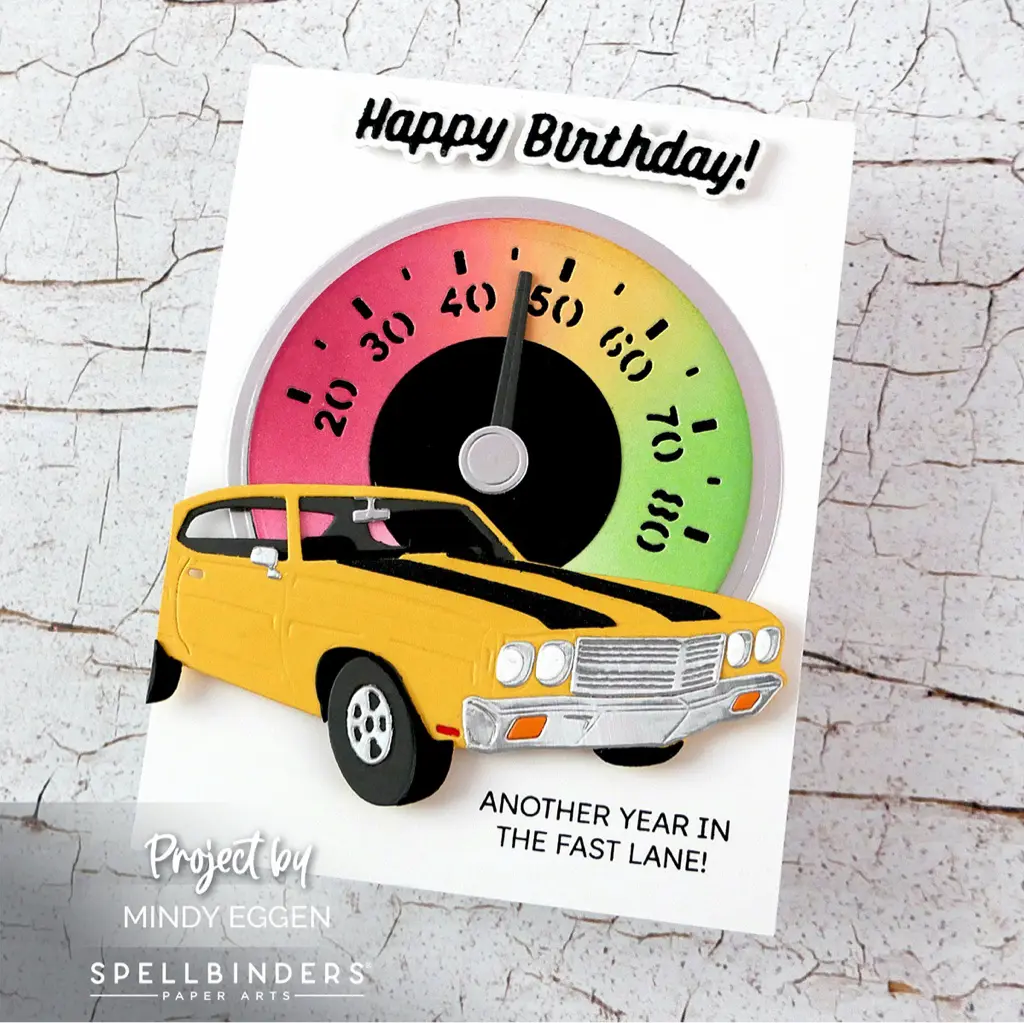 Muscle Car Speedometer Birthday