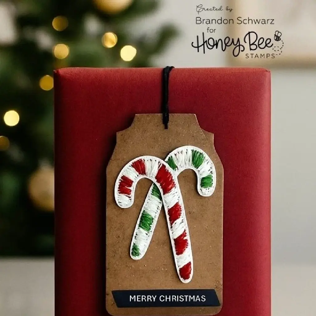 Candy Cane Tag - In Stitch HBS