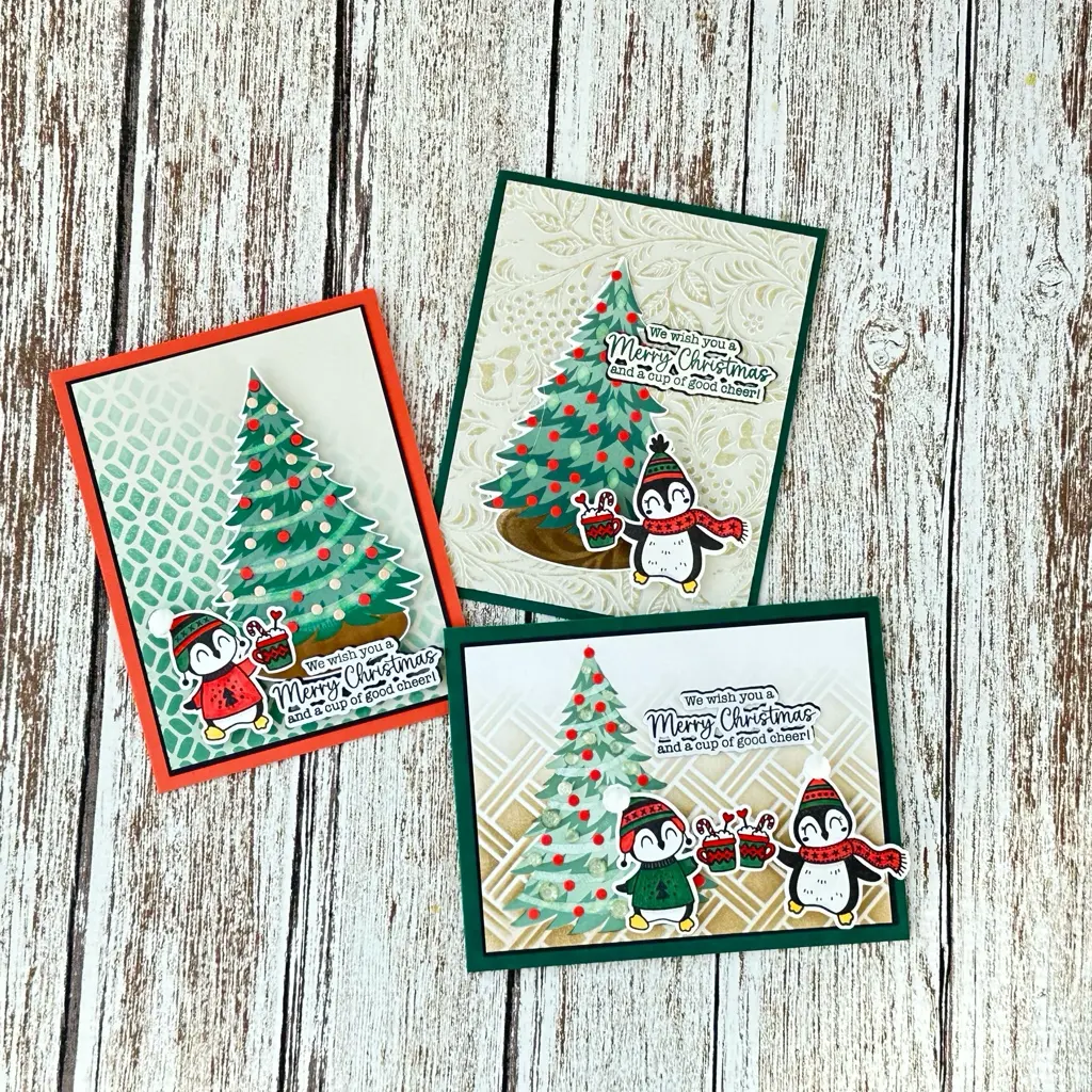 Festive penguins