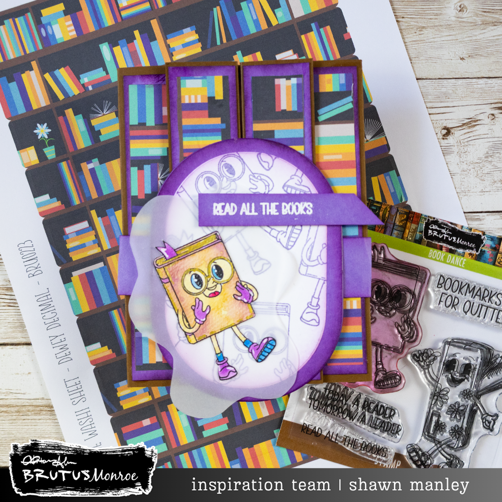 Book Dance Dewey Decimal Fun Fold Card