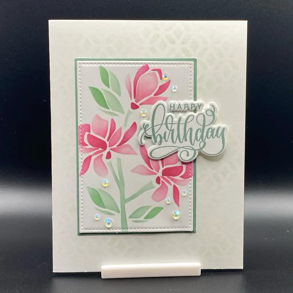 Fancy Floral cranberry