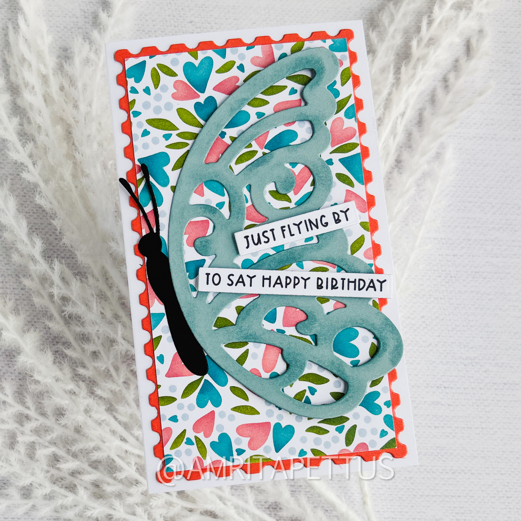 hearts in bloom butterfly mini slim TE