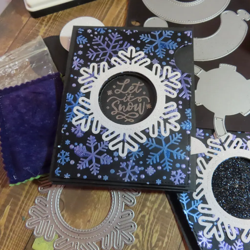 Snowflake Magic Iris Card