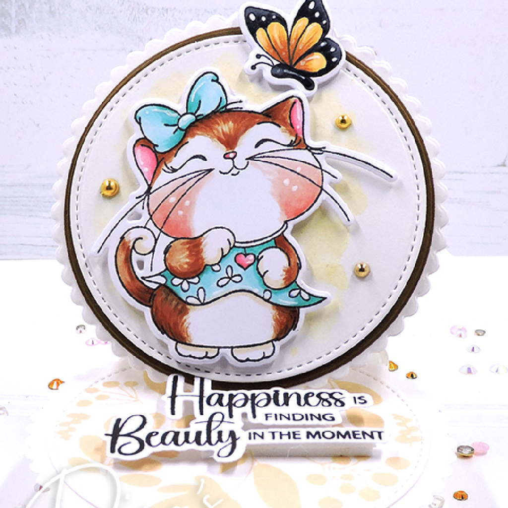 Kitten Happiness Easel Card