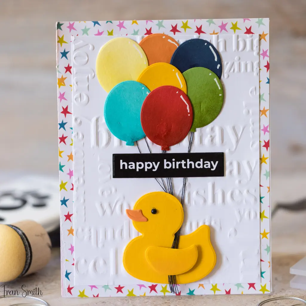 Rubber Ducky floating by to say Happy Birthday