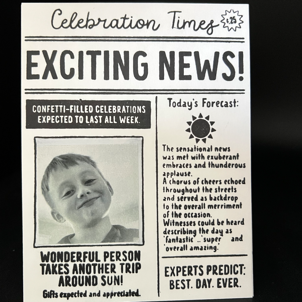 Birthday News!