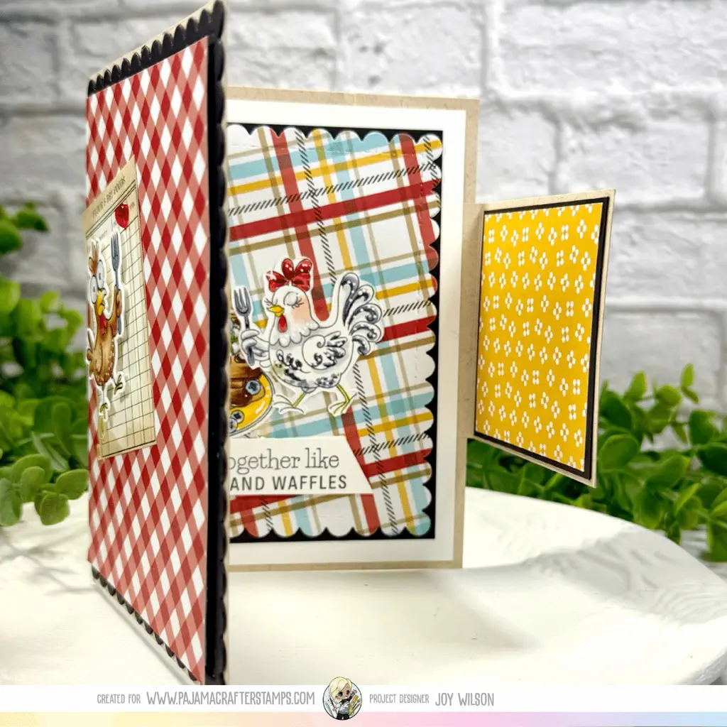 Chicken n Waffle Joy Fold Card