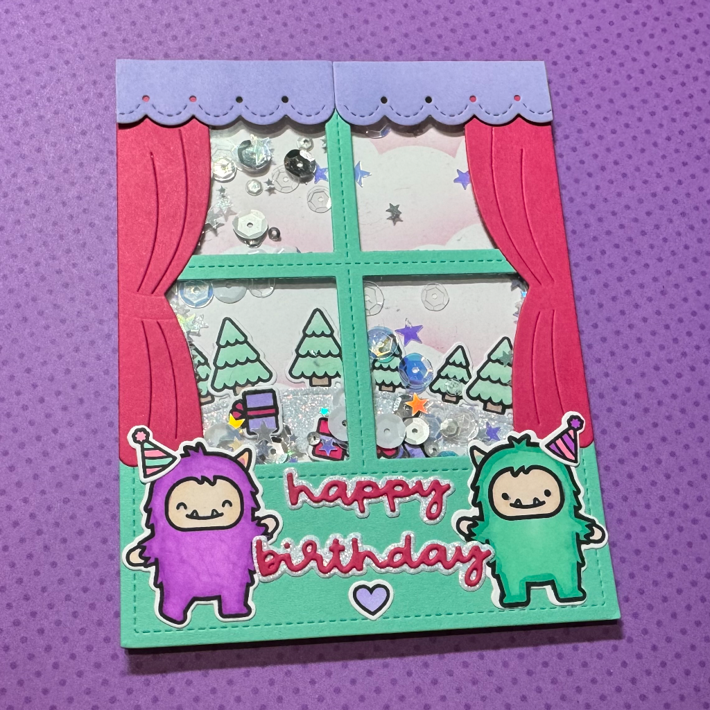 Labubu-Inspired Birthday Card