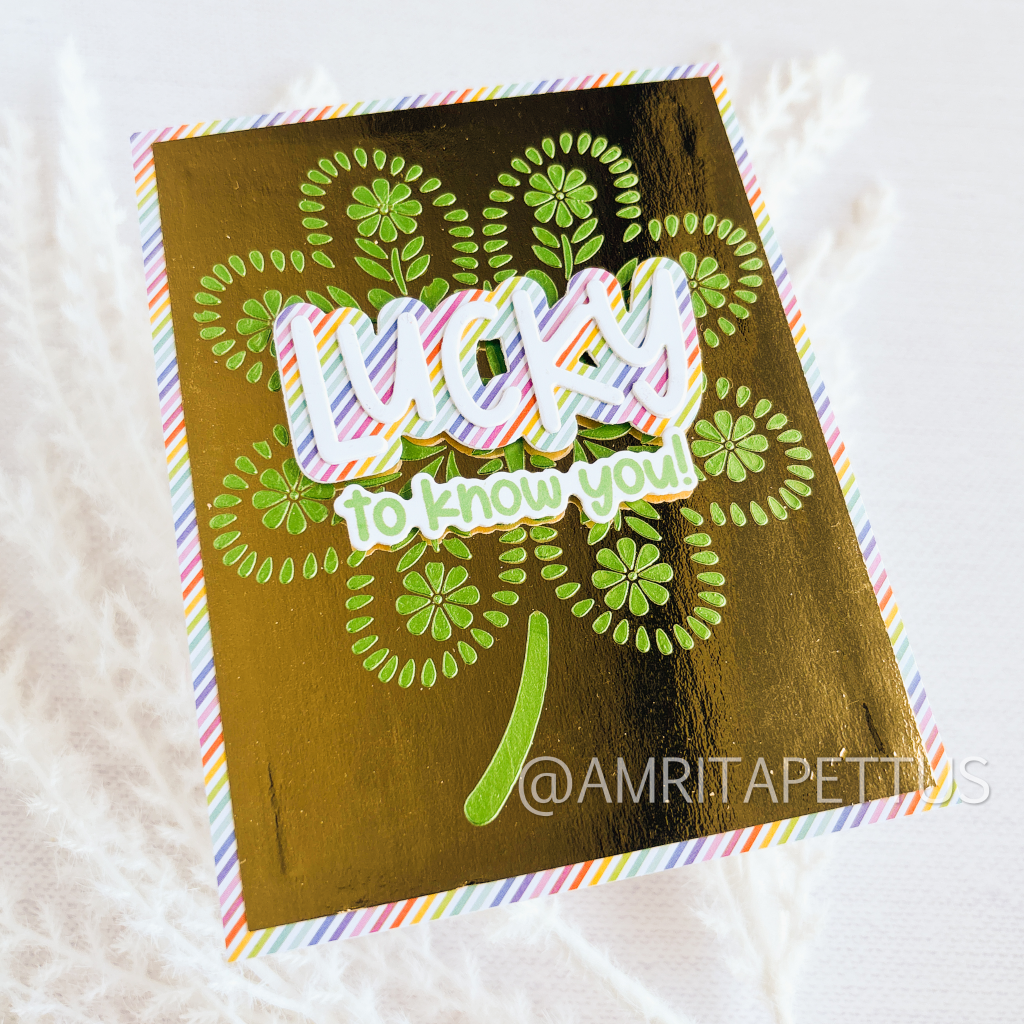 lucky gold foil