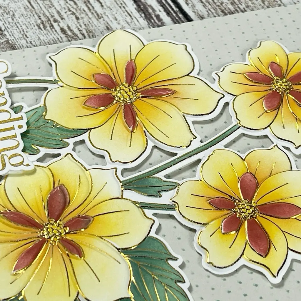 Yellow ruffled blooms