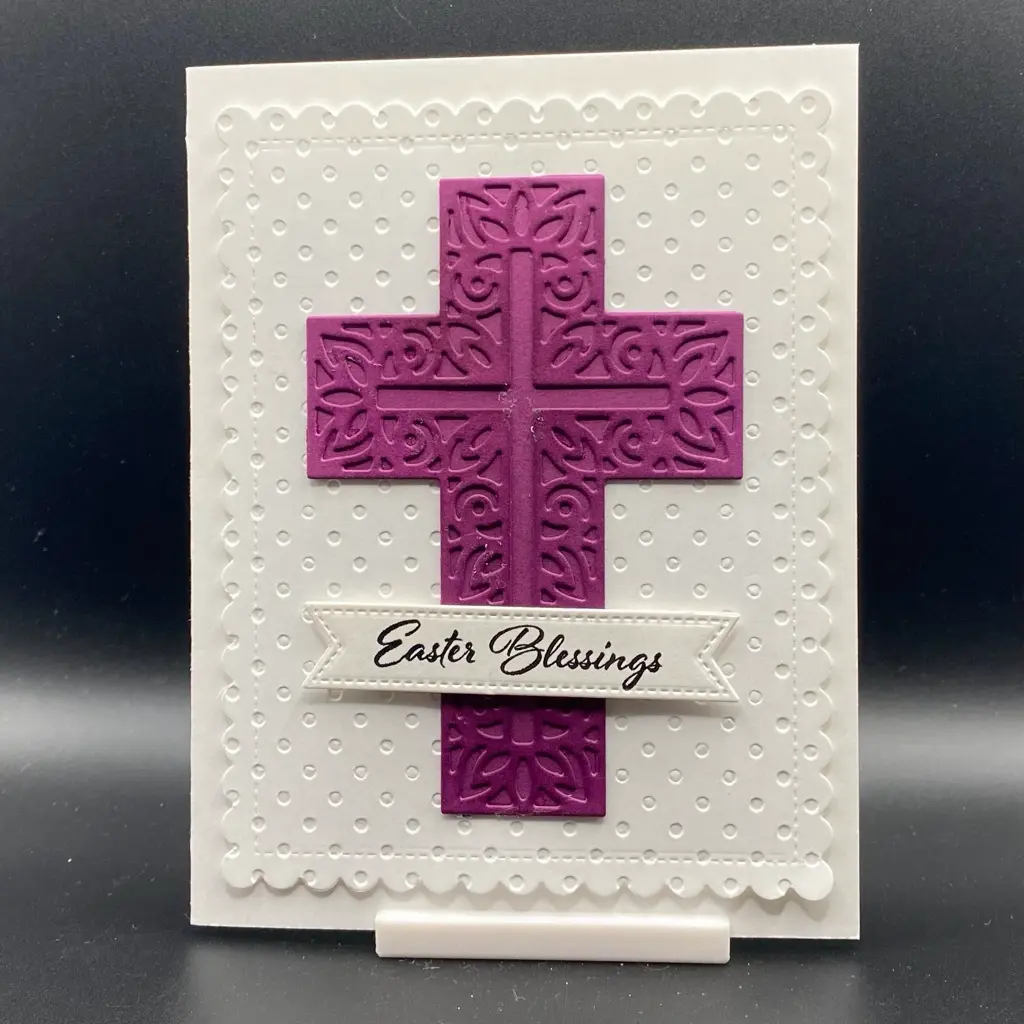 Easter Blessings on Dotted background