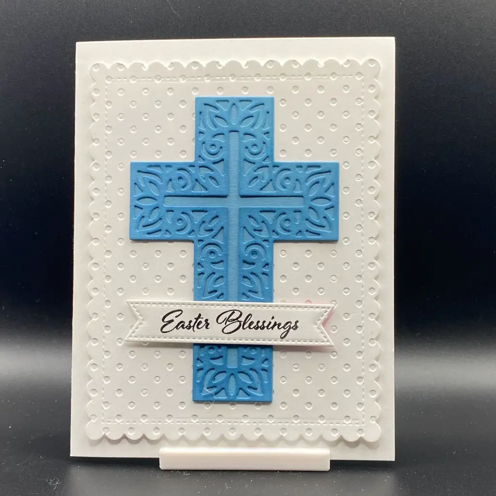 Easter Blessings on Dotted background
