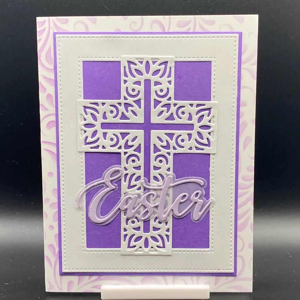 Easter cross on frame