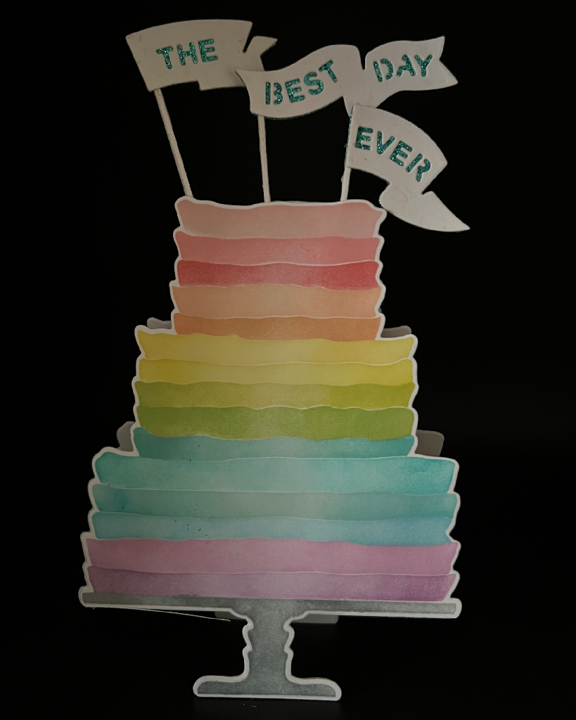 Three Tier Birthday Cake card