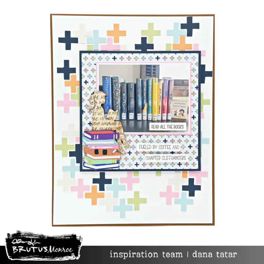 Read All The Books Scrapbook Layout