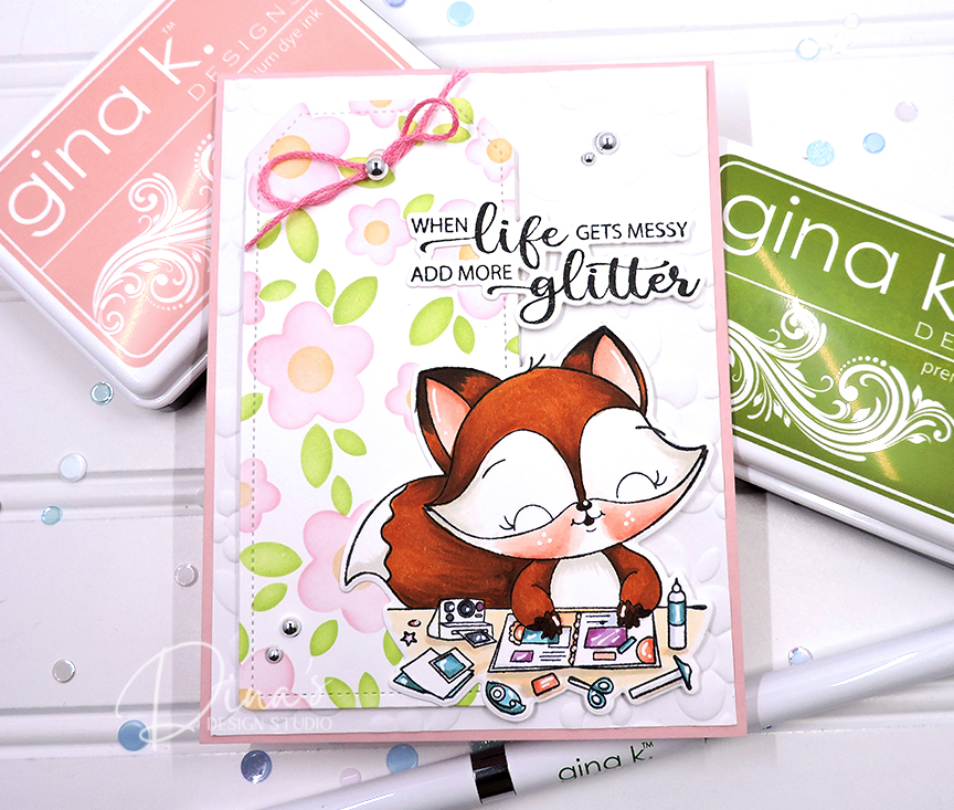 Pawsitively Crafty Glitter Fox