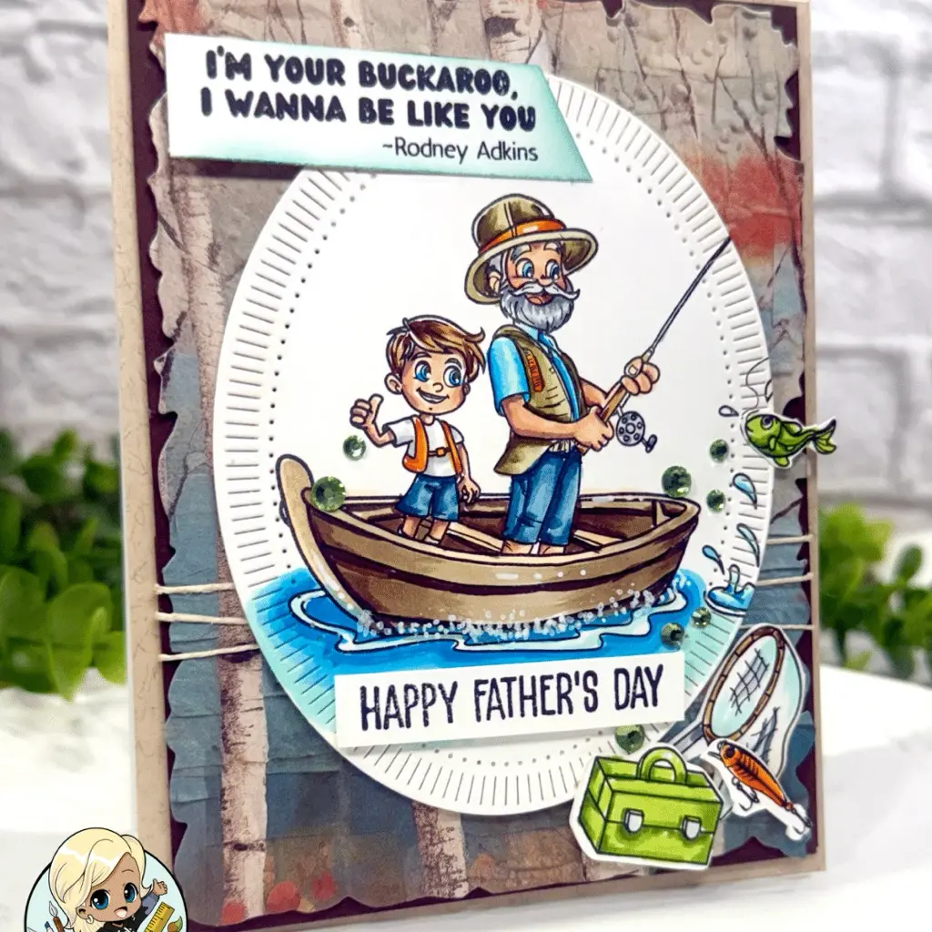 A Father’s Day Fishing Tale: Crafting the Perfect Card with “I Wanna Be Like You”