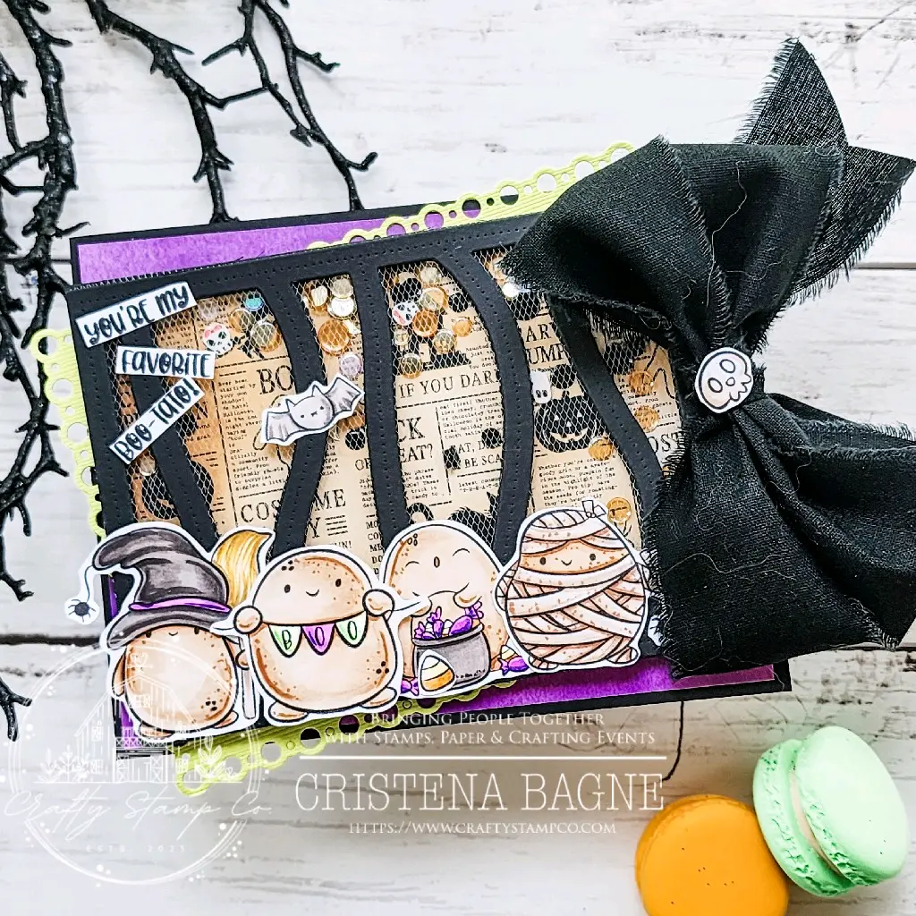 Positive Tate's Halloween Scare Shaker Card