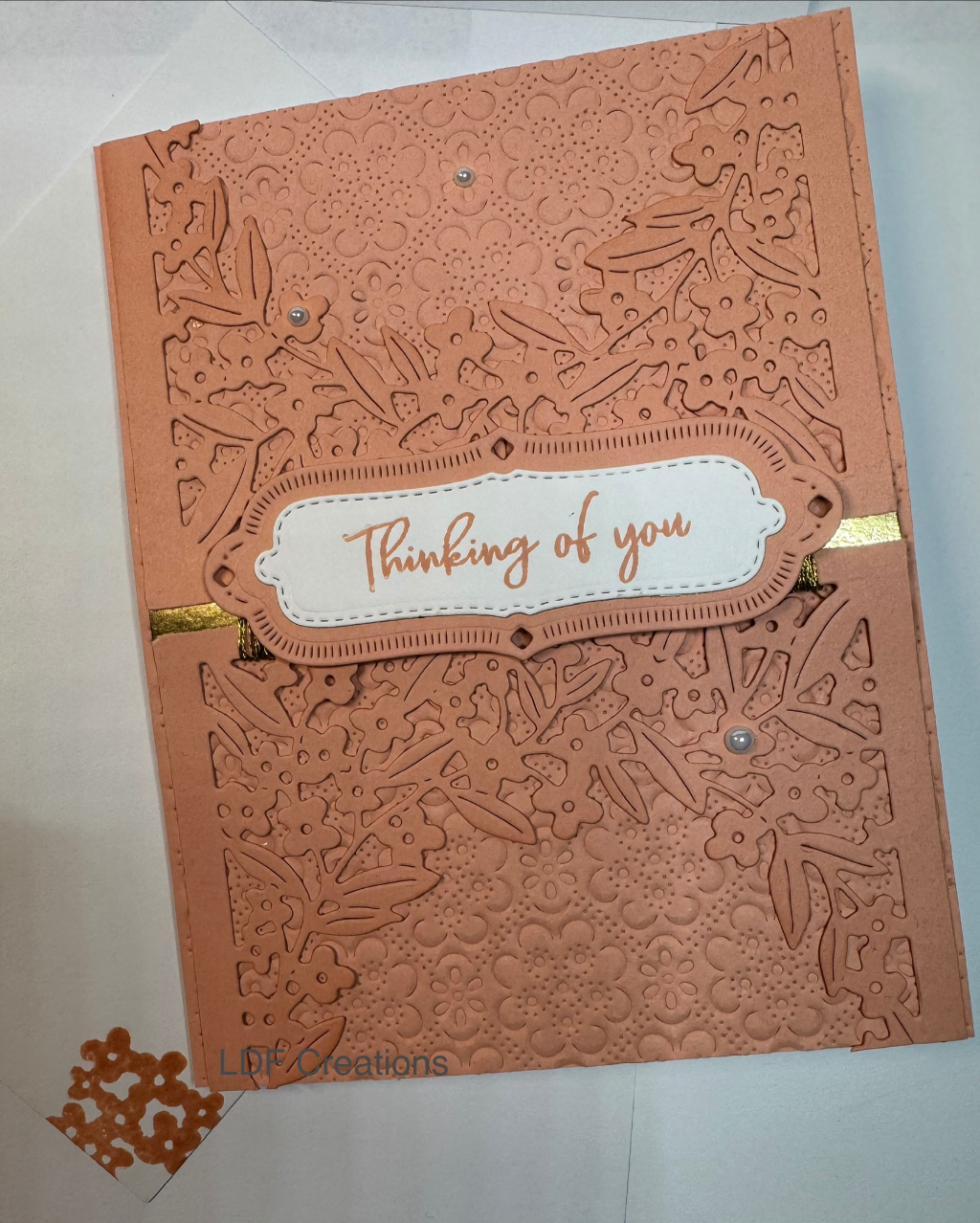 Crisp Cantaloupe Floral Card
