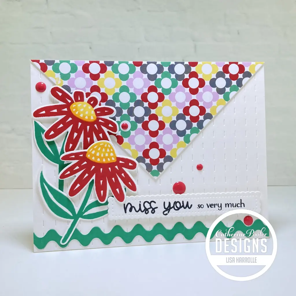 Miss You Wild Flowers Envelope