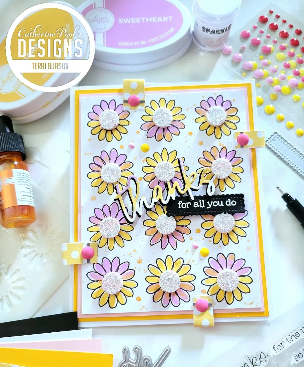 Doodled Blooms Card