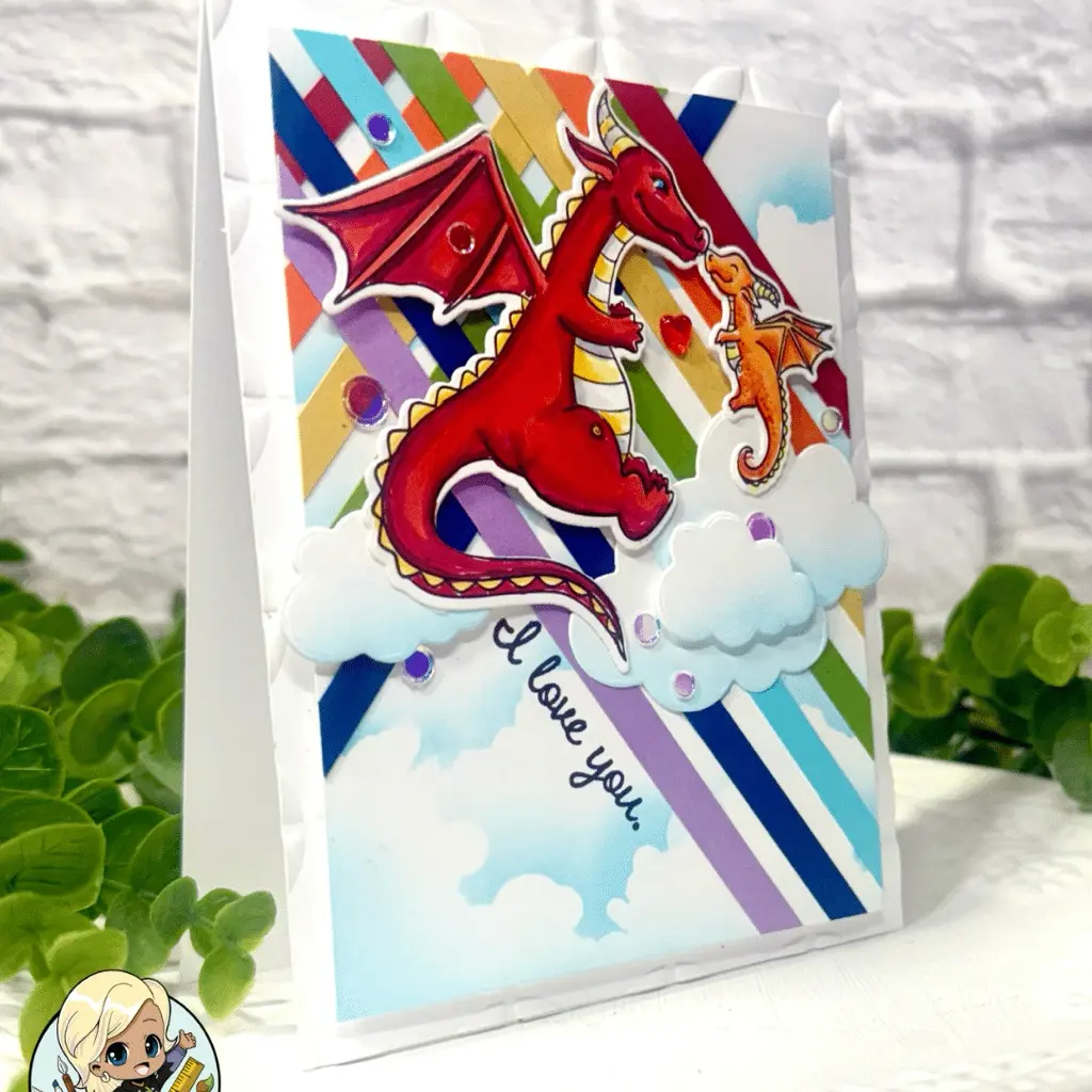 Easy & Fun Rainbow Card with Paper Strips
