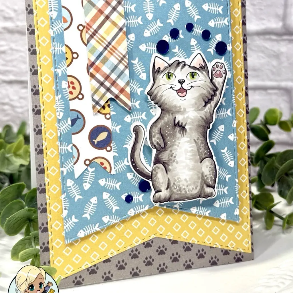 Coloring the Cute Cats from the High Five Stamp & Die Bundle!