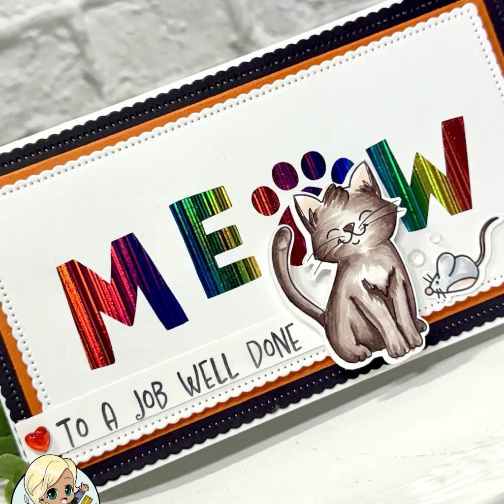 Coloring the Cute Cats from the High Five Stamp & Die Bundle!