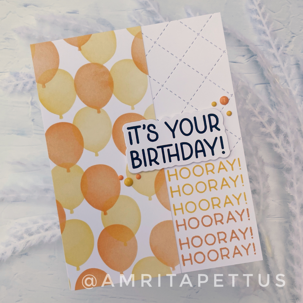 hooray birthday balloons