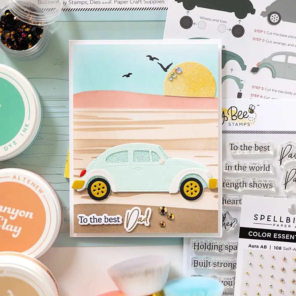 Vintage Bug Father's Day card