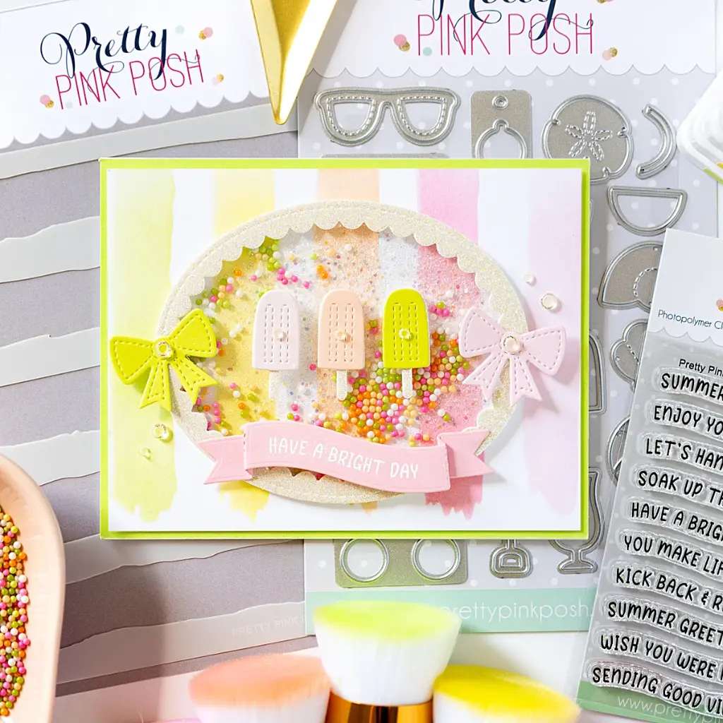 Pastel Popsicle shaker card