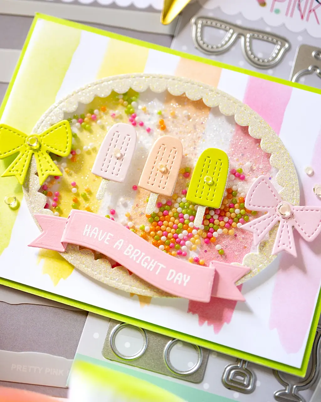 Pastel Popsicle shaker card