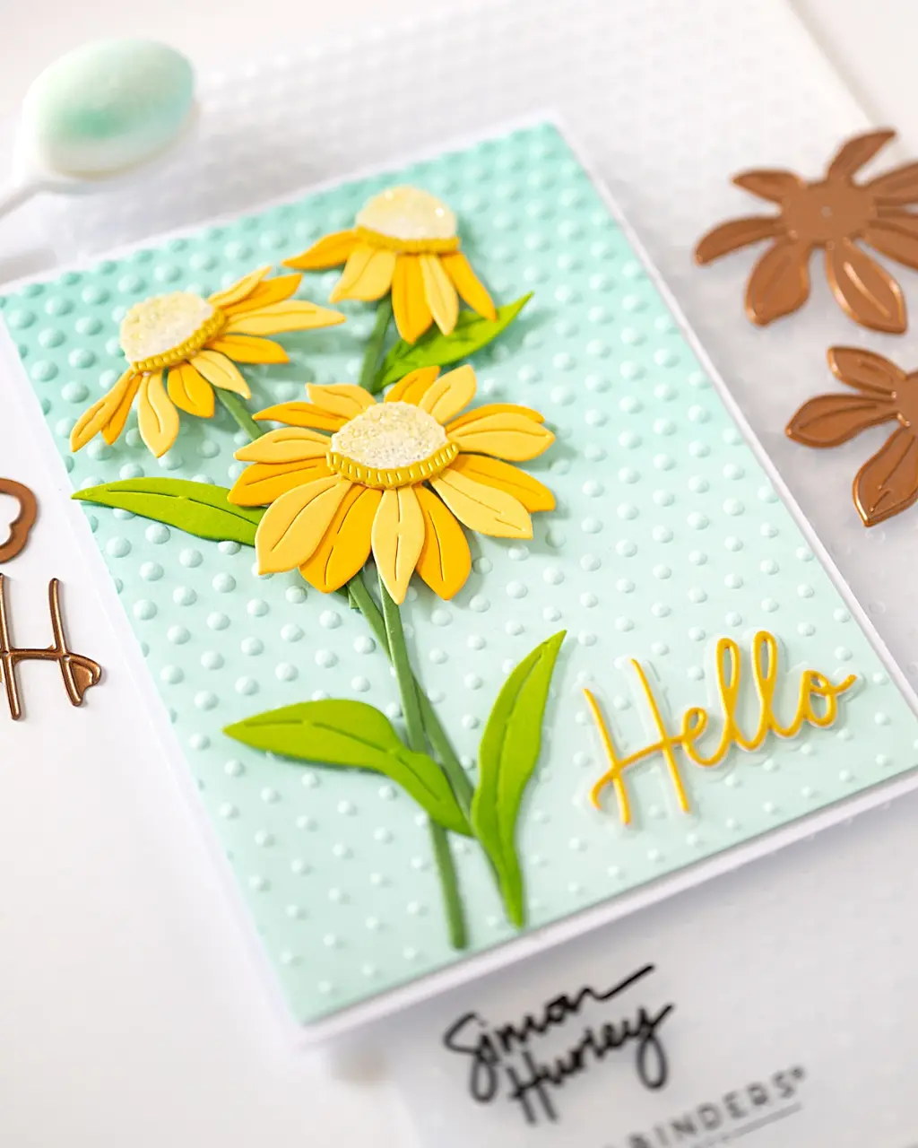 Cascading Coneflowers card