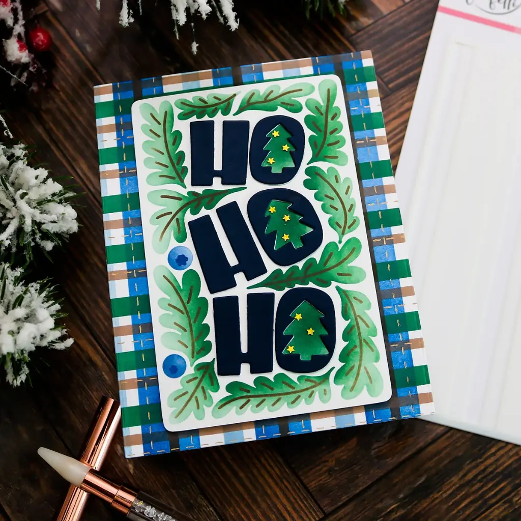 HO HO HO | Masculine Holiday Card