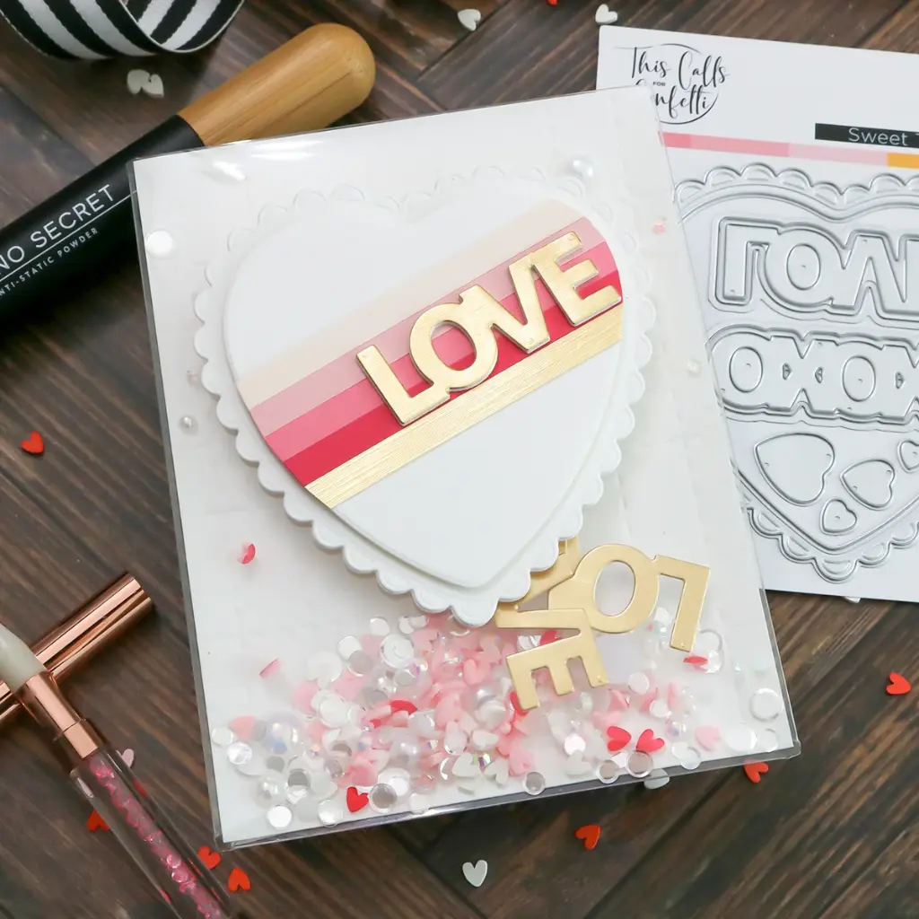 Full of Love | Full Front Shaker Card