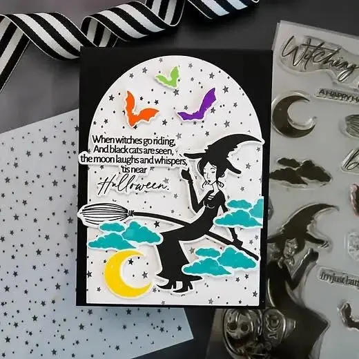 Monnlit Flight | Halloween Card