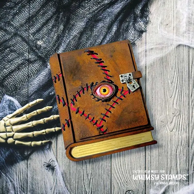 Spooky book card
