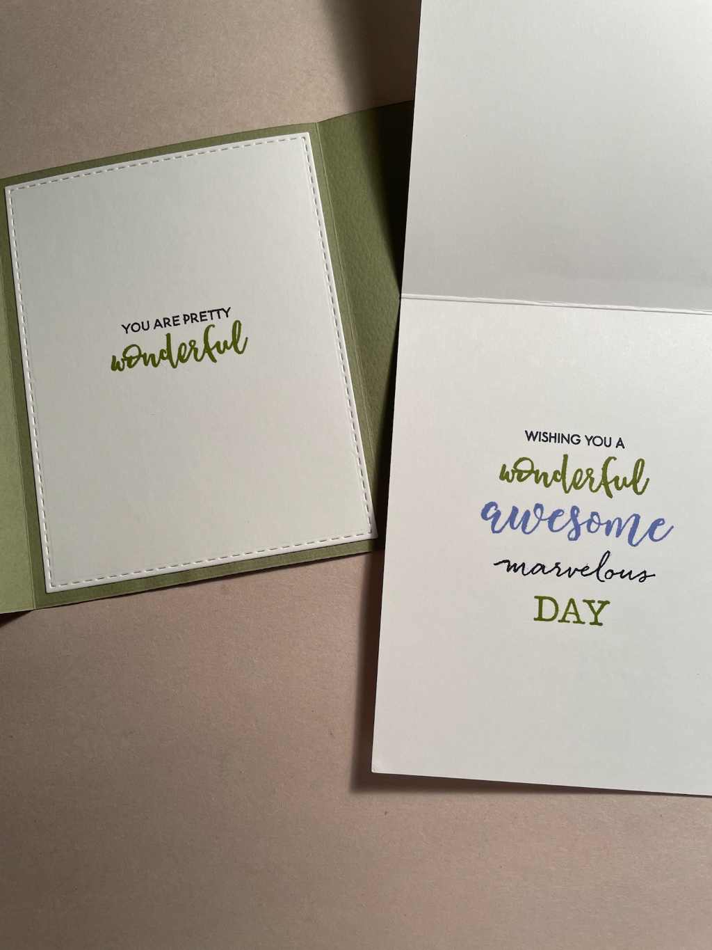 using up patterned paper