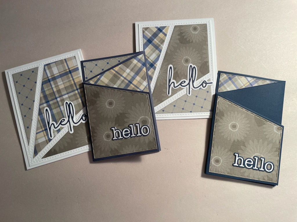 using up patterned paper