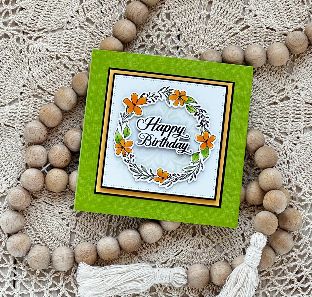 Floral wreath - birthday