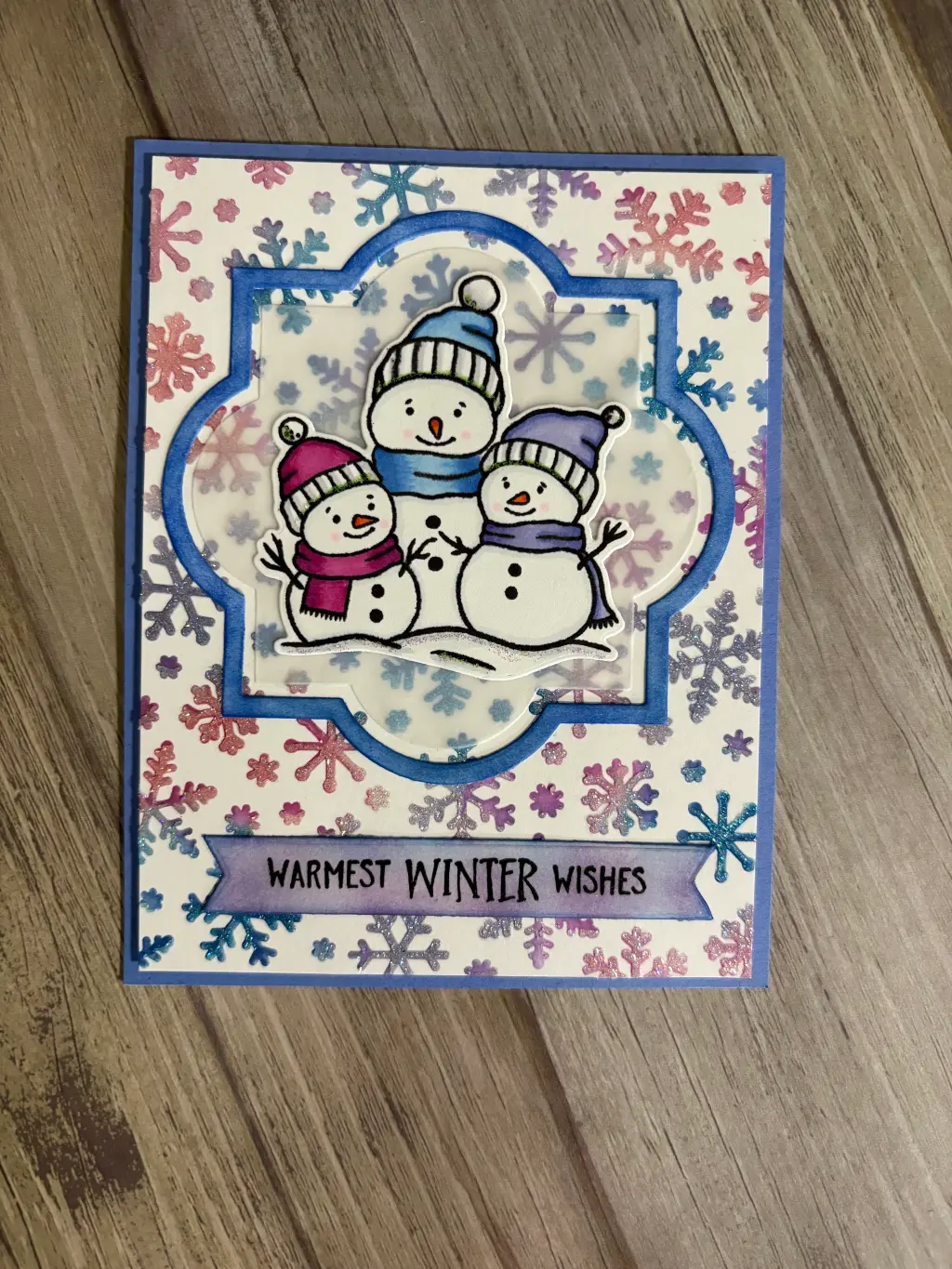 Framed Snowflake Kisses