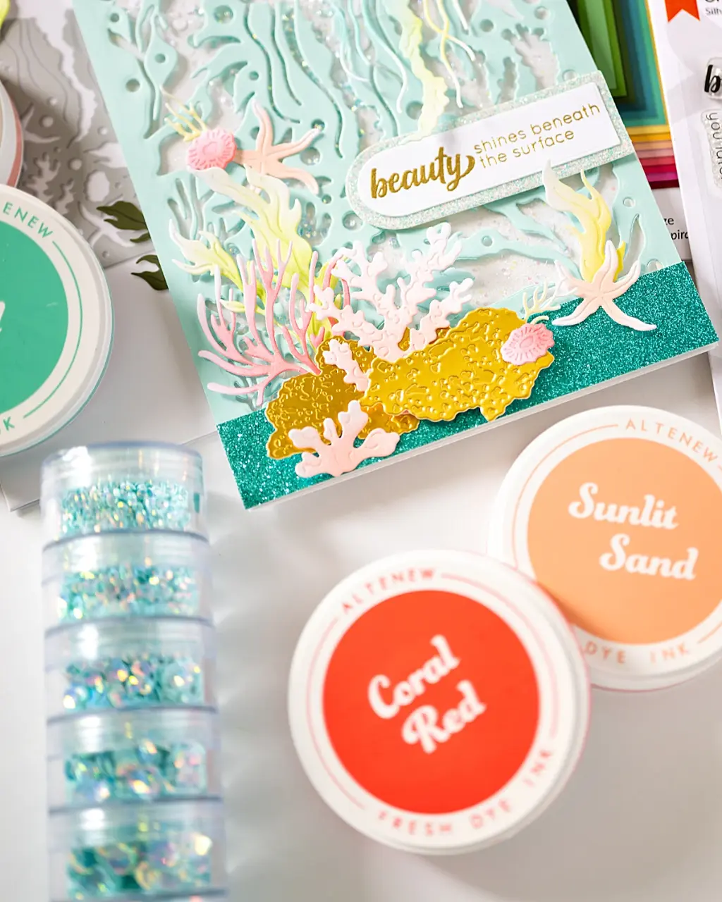Under the Sea shaker card
