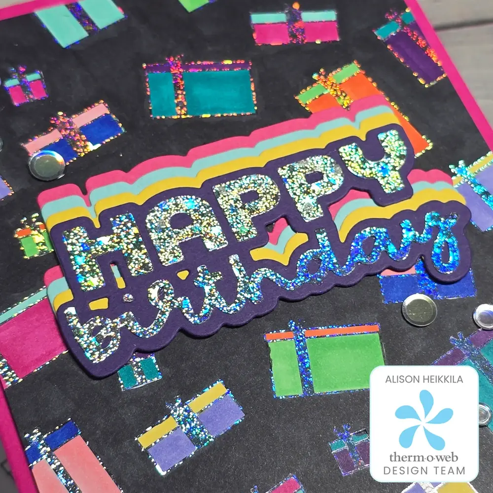 Bright Birthday Card with Toner Card Fronts and Copics
