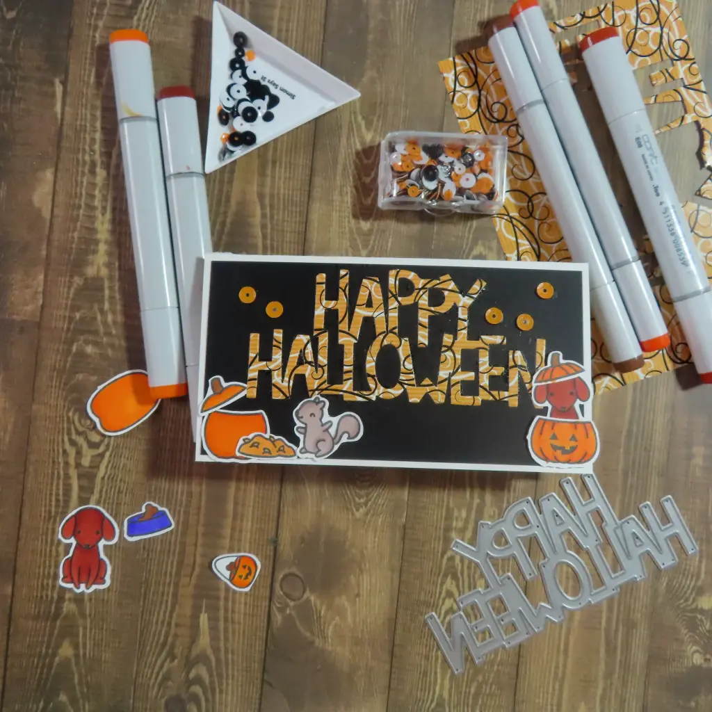 Quick & Easy Halloween Mini Slimline Card
