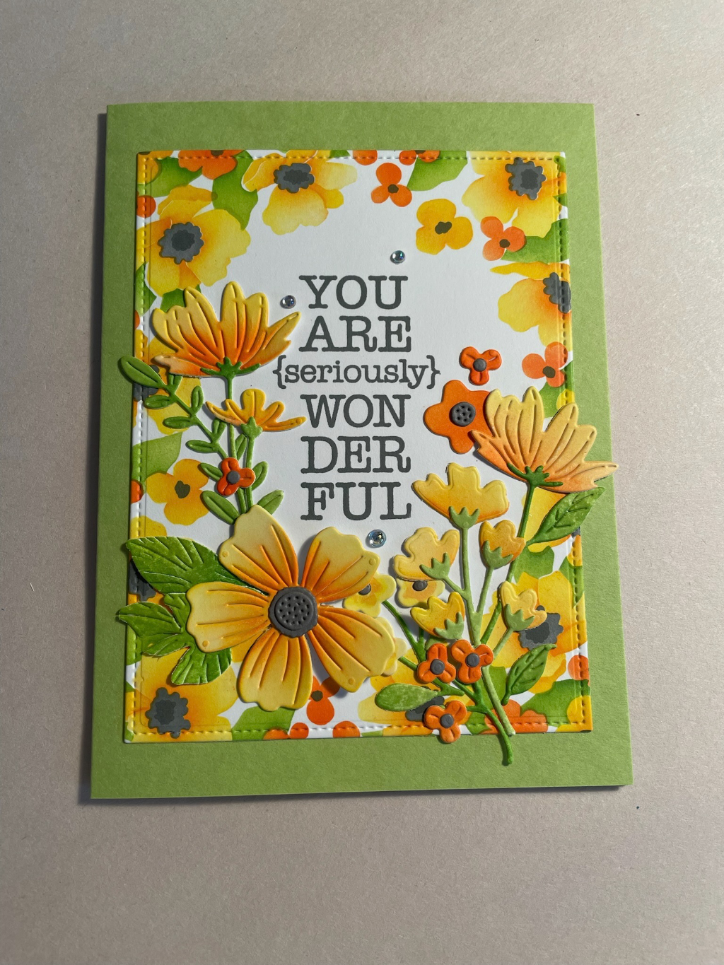 Spellbinders Nature's Frame yellows