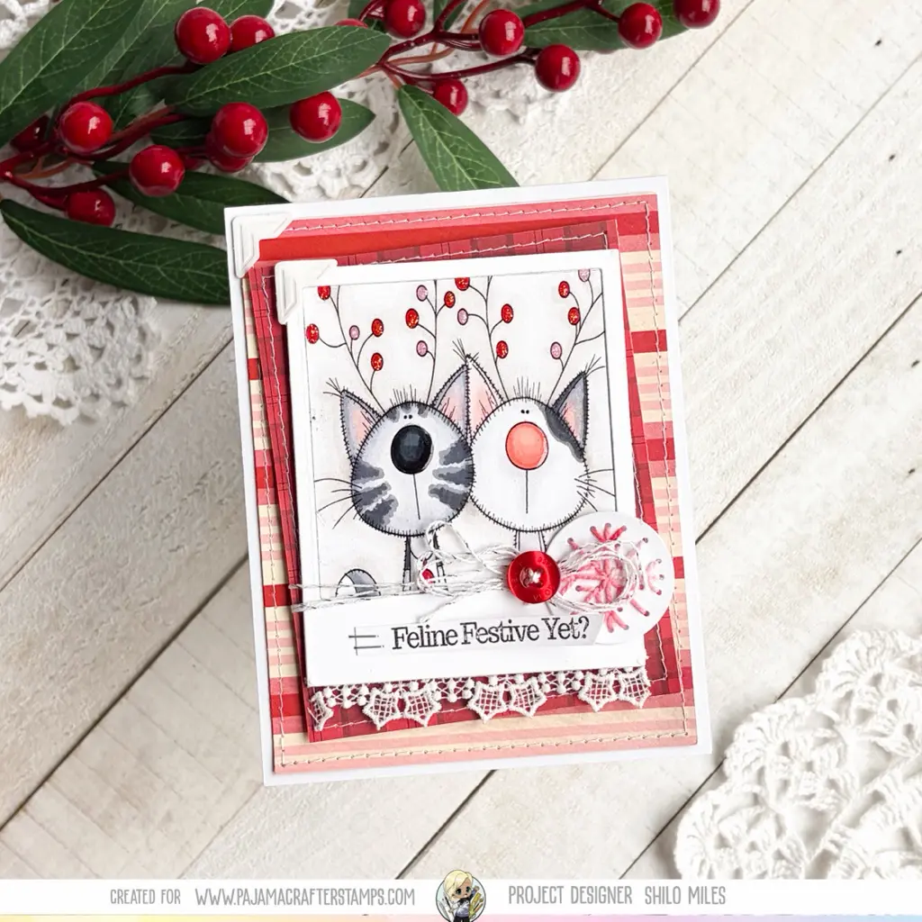 Feline Festive Card DUO